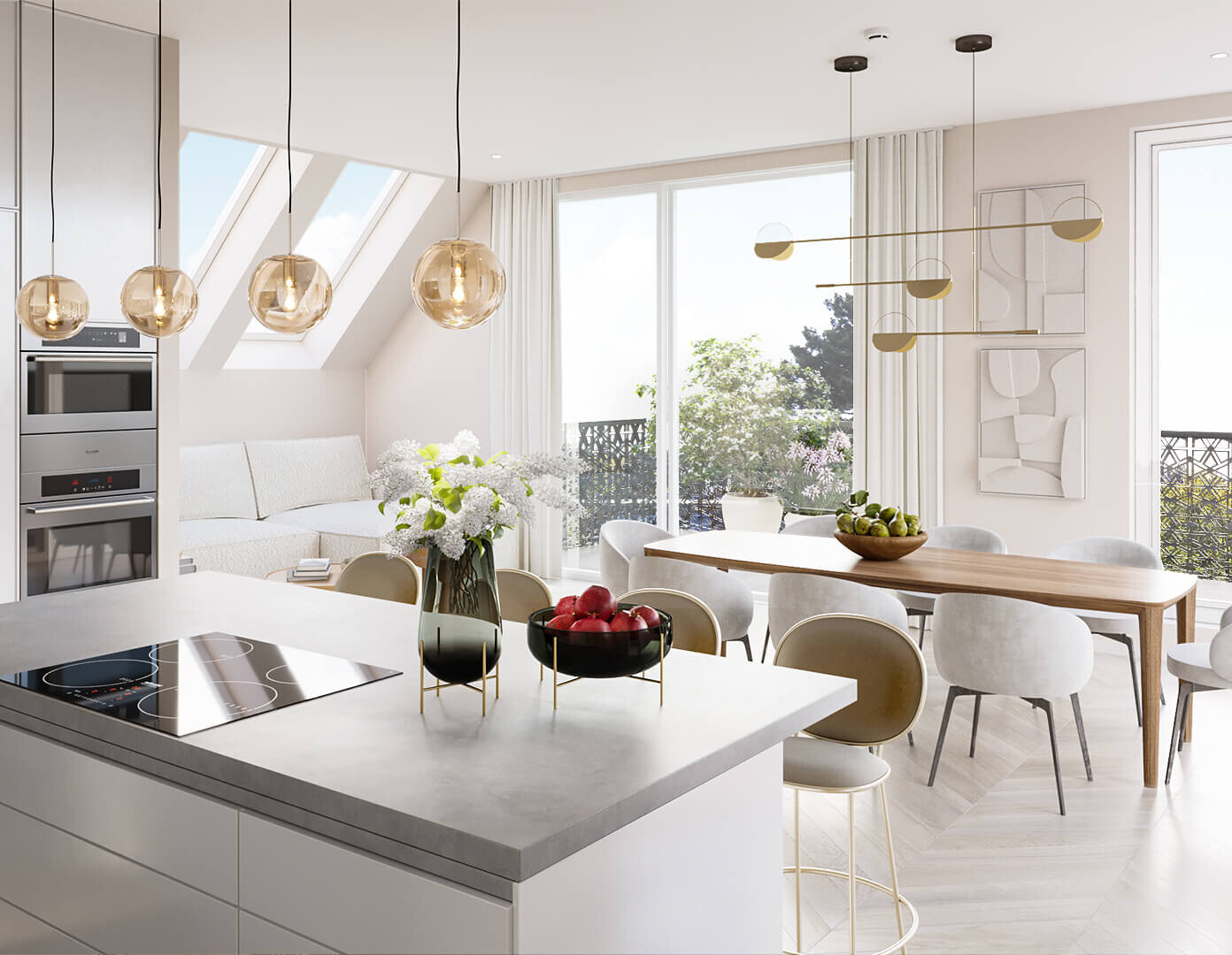 Villa Schönbrunn Dachterrassenwohnung mit großer Wohnküche