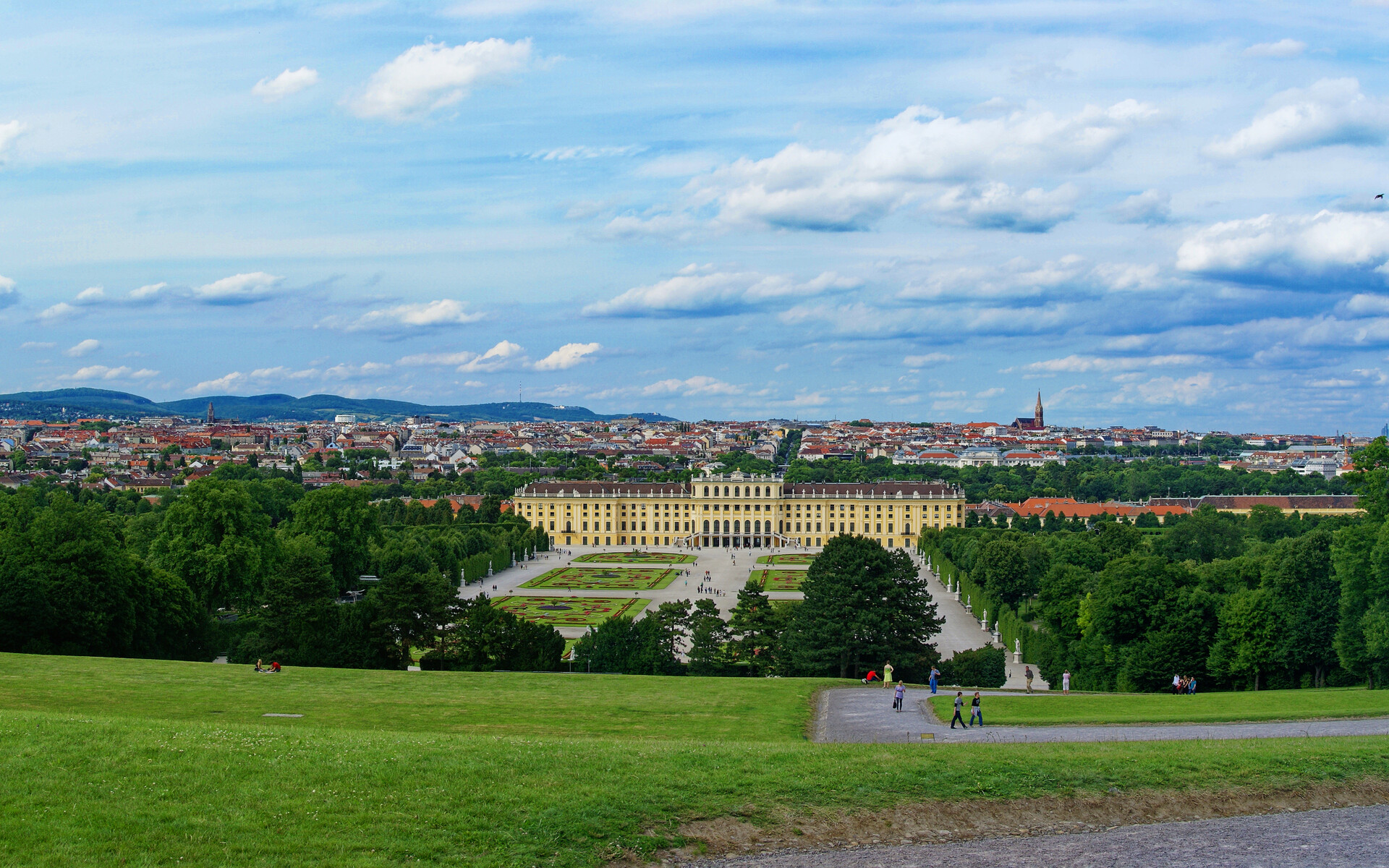 Blick auf Schloss Schönbrunn